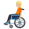 Person in Manual Wheelchair- Medium-Light Skin Tone emoji on Emojione